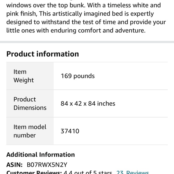 Cottage/Farmhouse bunk bed loft bed (Perfect condition) - Picture 3 of 16